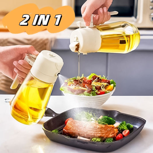 2 in 1 470ML Olive Oil Sprayer Dispenser For Cooking